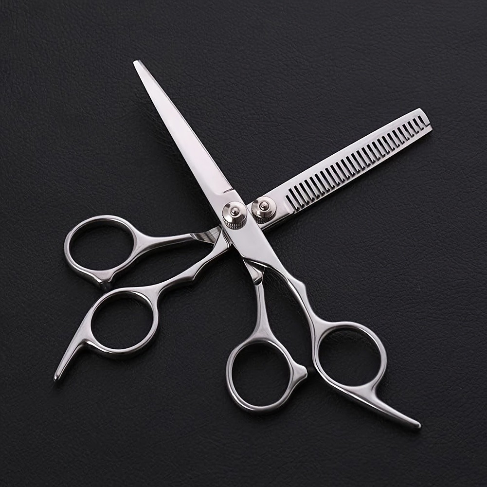 2PCS Pro Hair Cutting Scissors Set – Thinning Shears | Barber Salon & Home Use