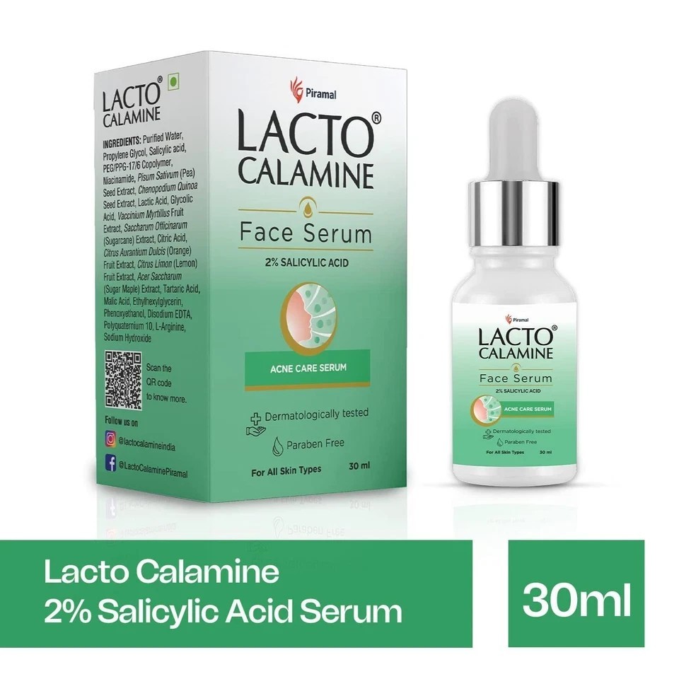 Lacto Calamine 2% Salicylic Acid Face Serum 30ml Each Pack Of 2