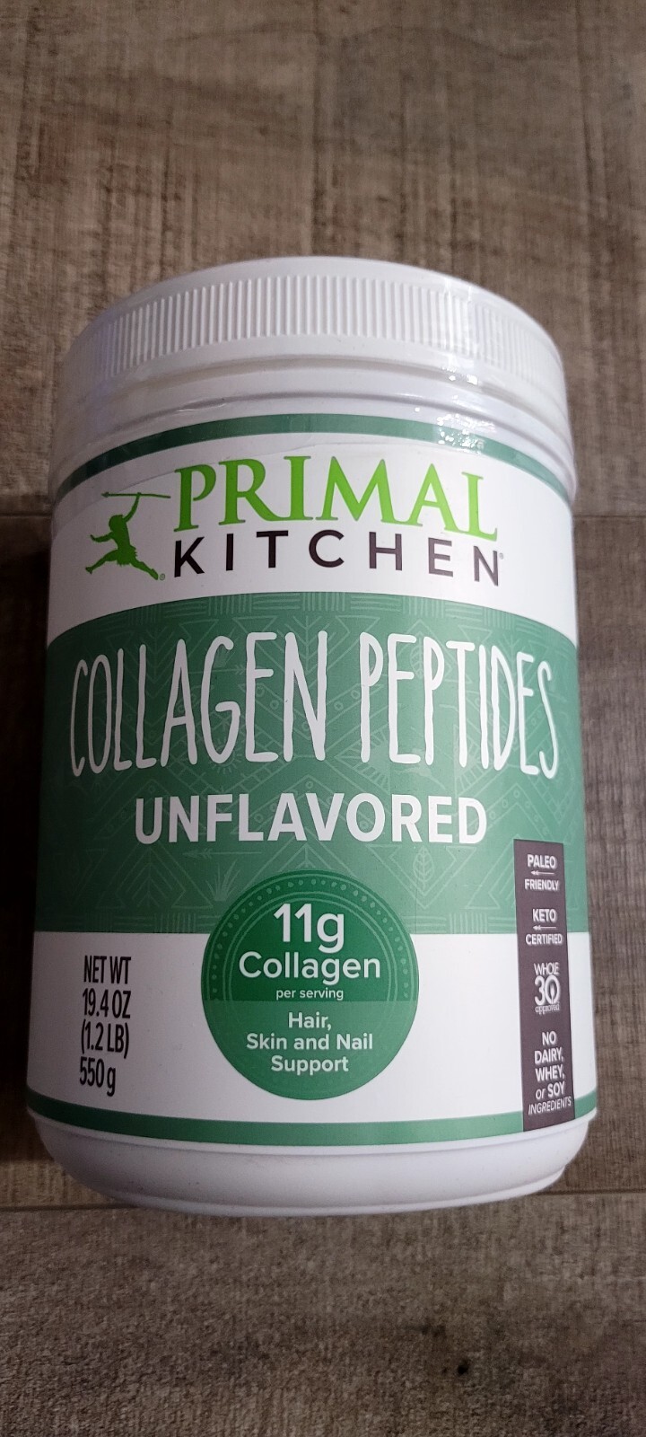 Collagen Peptides, Unflavored Collagen Powder, 1.2 Pounds, BB 06/2024