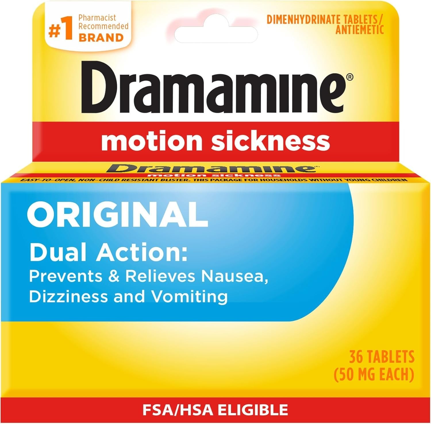 Dramamine , Motion Sickness Relief, 36 Count