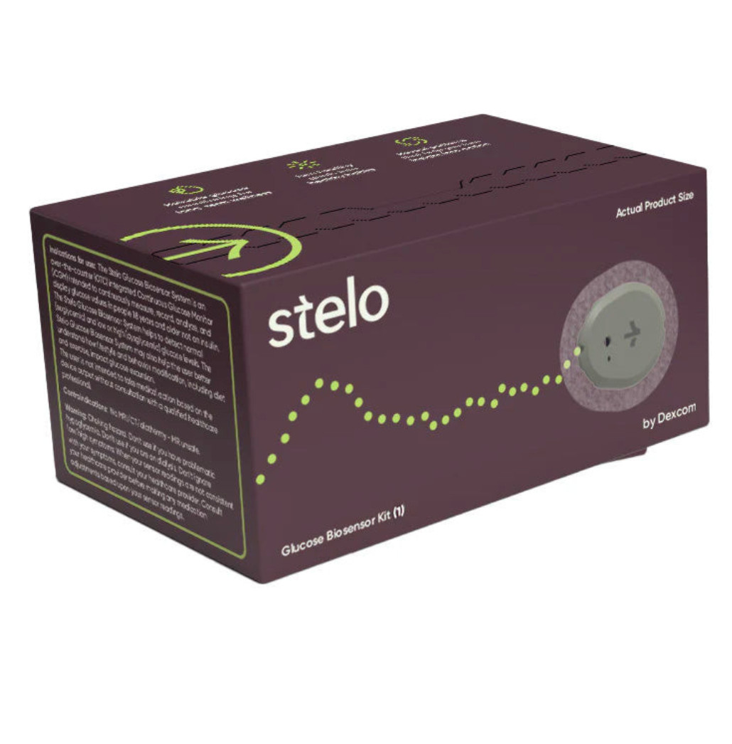 STELO GLUCOSE BIOSENSOR KIT – 2 PACK SENSORS – NEW IN BOX SEALED