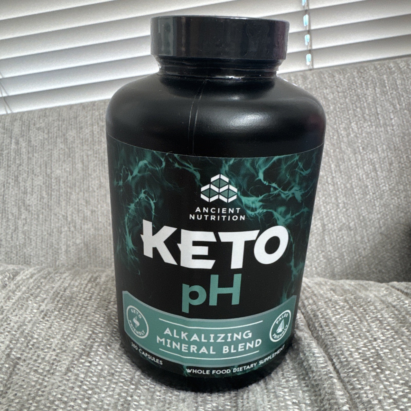 Ancient Nutrition Keto pH Alkalizing Mineral Blend Supplement 180 Cap, exp 04/27