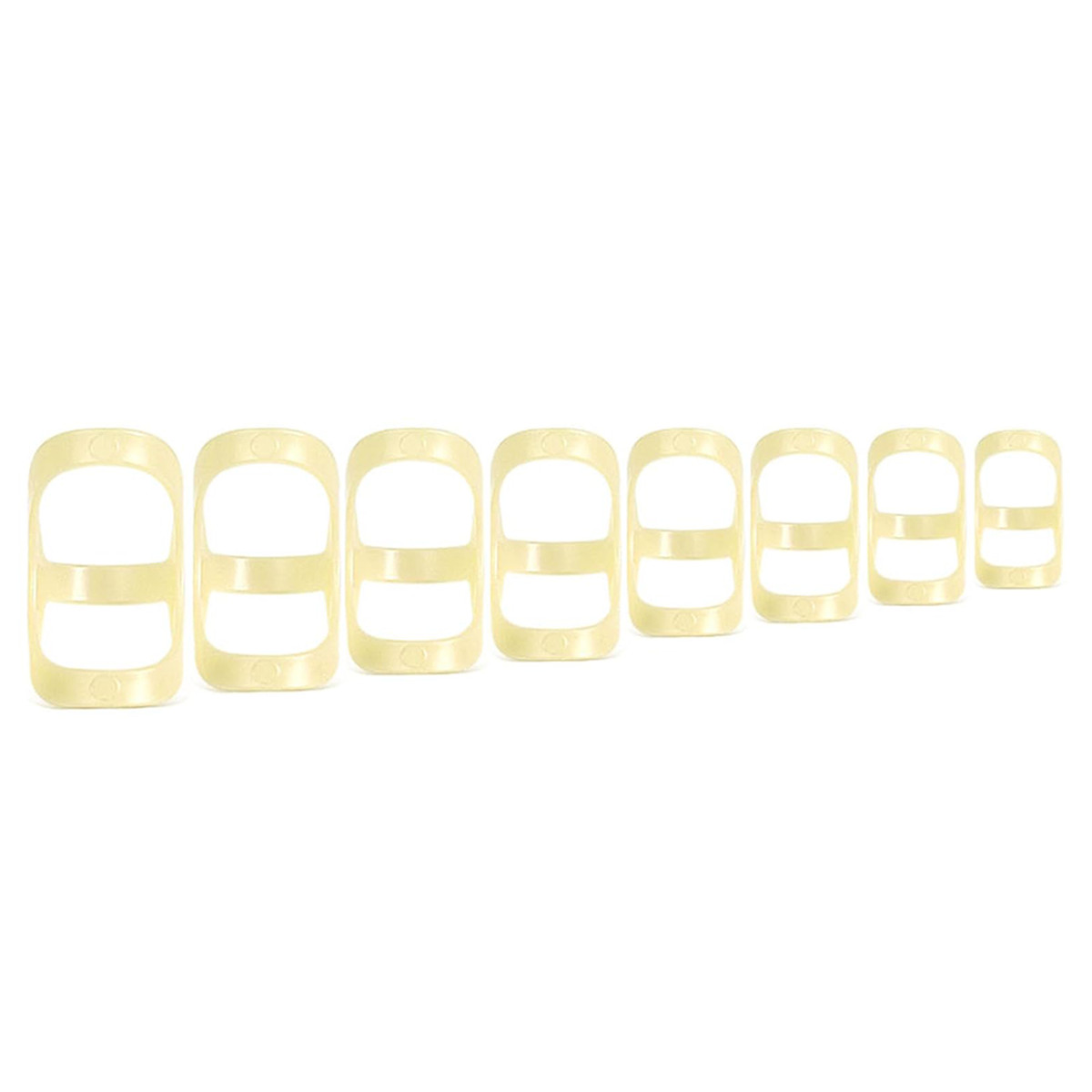 8-40 PCS Oval Finger Splints Trigger Finger Kit for Size 5,6,7,8,9,10,11,12 US