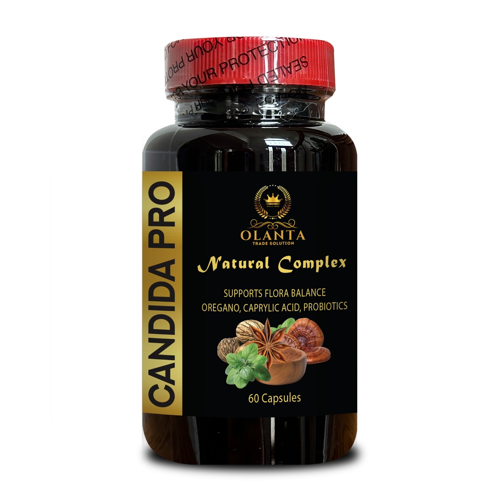 Candida Support Complex – Herbal & Enzyme Blend for Gut Balance, Immune Support