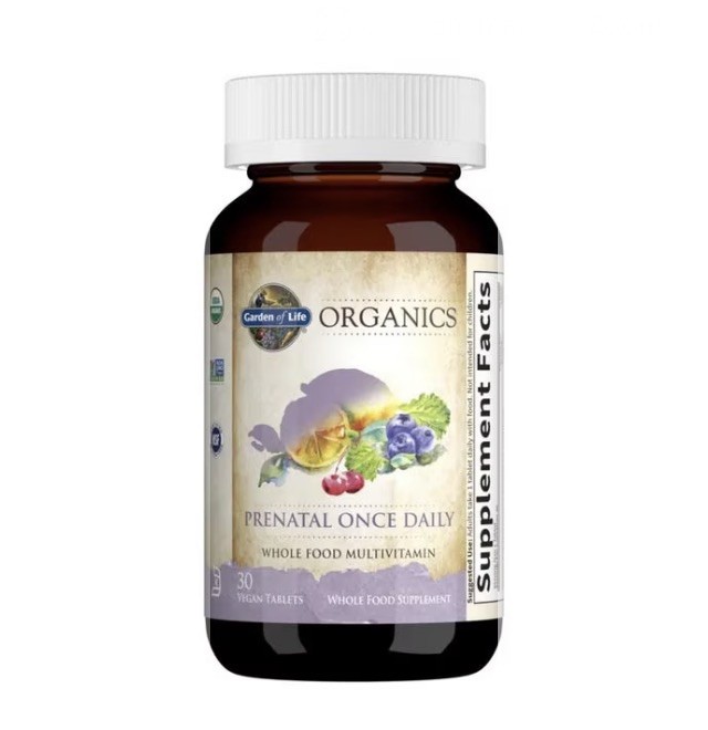 Garden of Life Organics Prenatal Supplement Once Daily Expires:01/2028