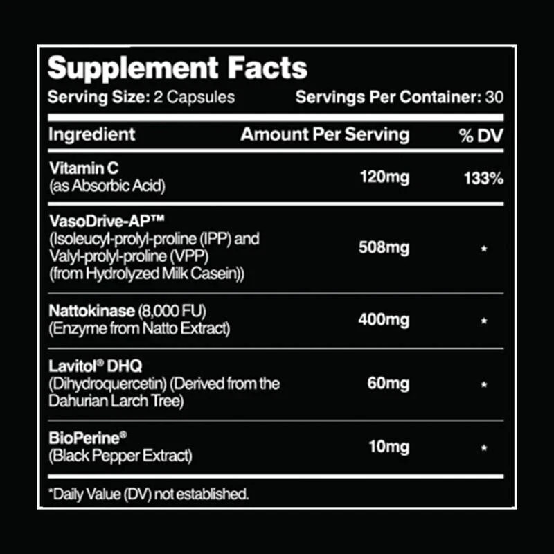 3pcs Leviathan Nutrition Hemo Flow Supplement with Nattokinase for Nitric Oxide