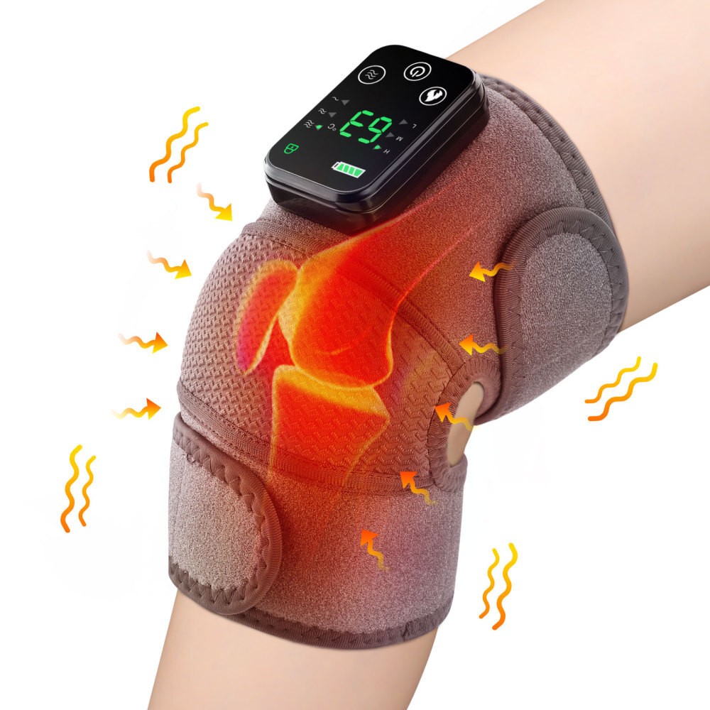Electric Knee Massager Massage Pad with Heat Joint Pain Relief Blood Circulation