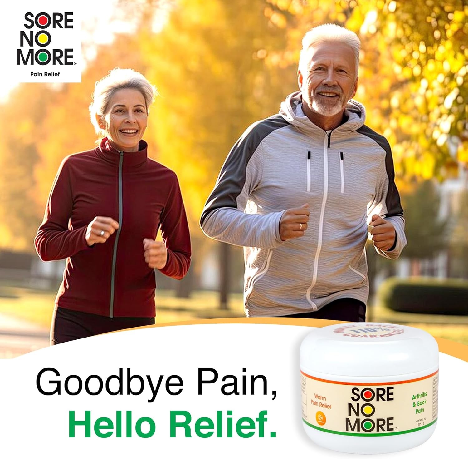 Sore No More Warm Arthritis Pain Relief Cream – Targeted Reliever for 8 Ounce