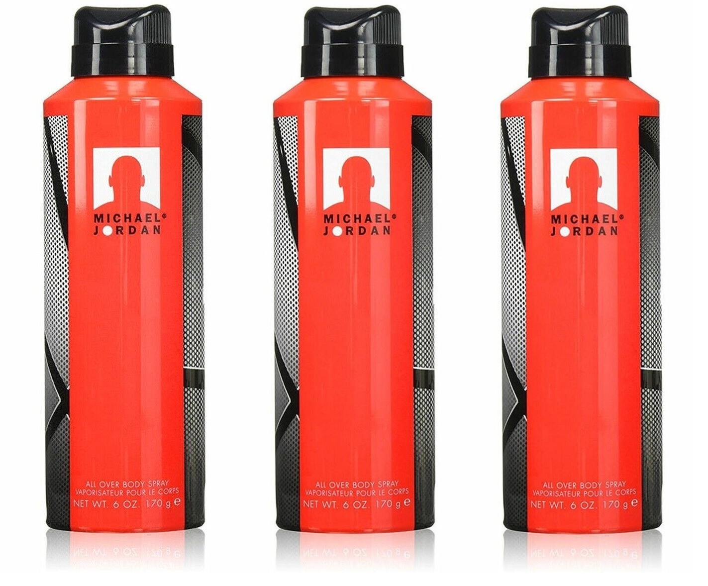 **Pack of 3** MICHAEL JORDAN ALL OVER BODY SPRAY 6.0 oz 170 g NEW IN CAN