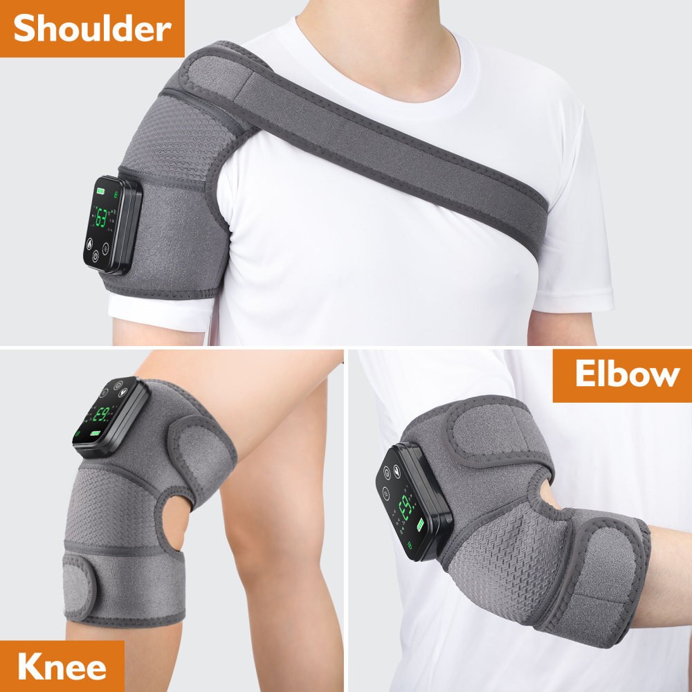 Electric Knee Massager Massage Pad with Heat Joint Pain Relief Blood Circulation
