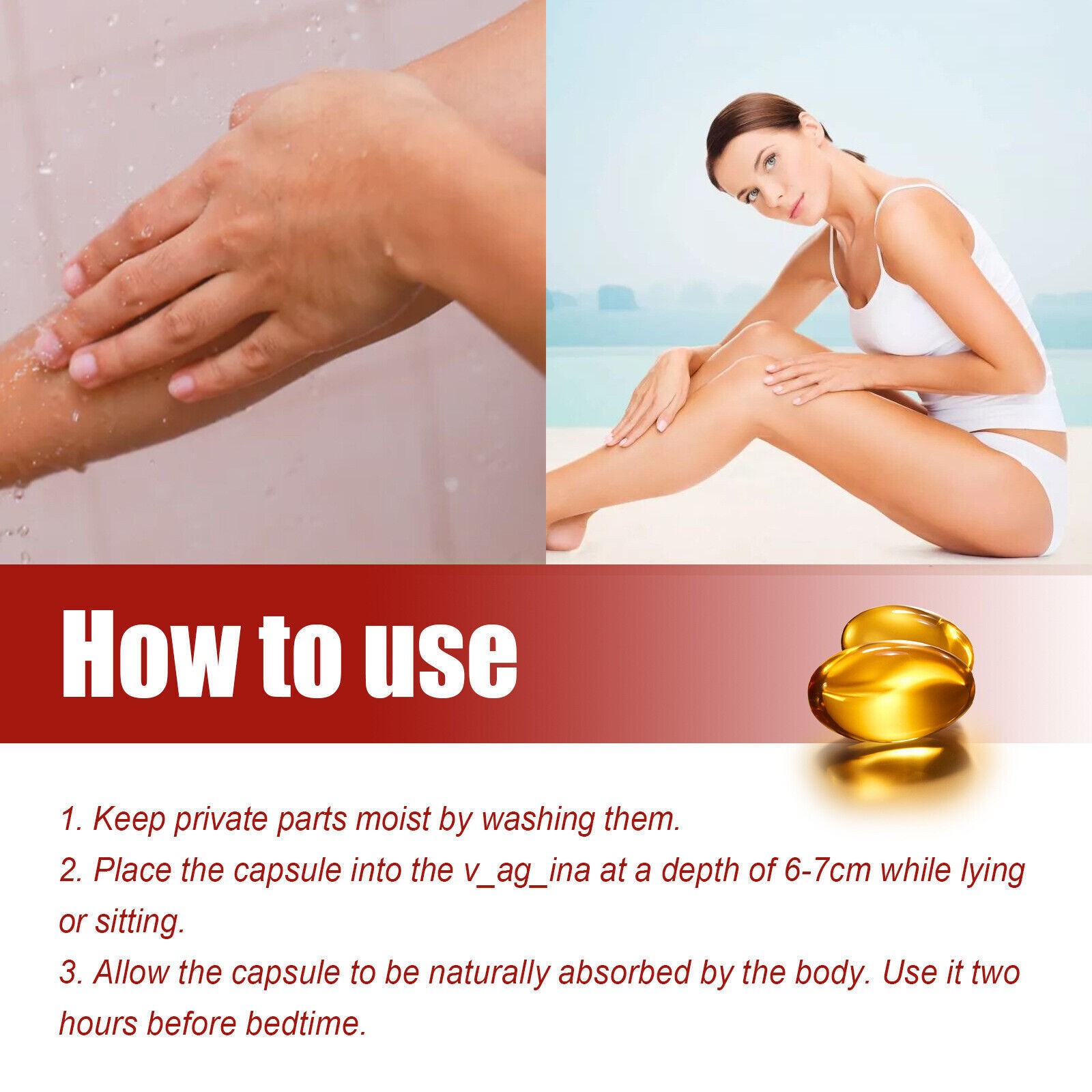 Itching Instant Stopper and Slimming Firming Caps for Women’s Health