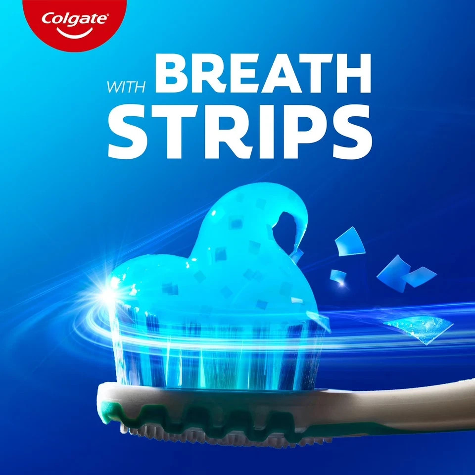 Colgate MaxFresh Toothpaste Cool Mint Mini Breath Strips 7.3oz 5 Pack