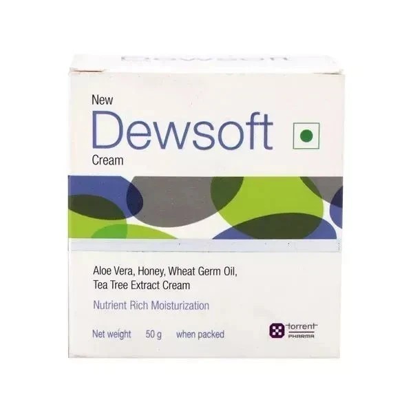 Dewsoft Aloe Vera Honey Wheat Germ Oil Tea Tree Extract Cream 50 gm