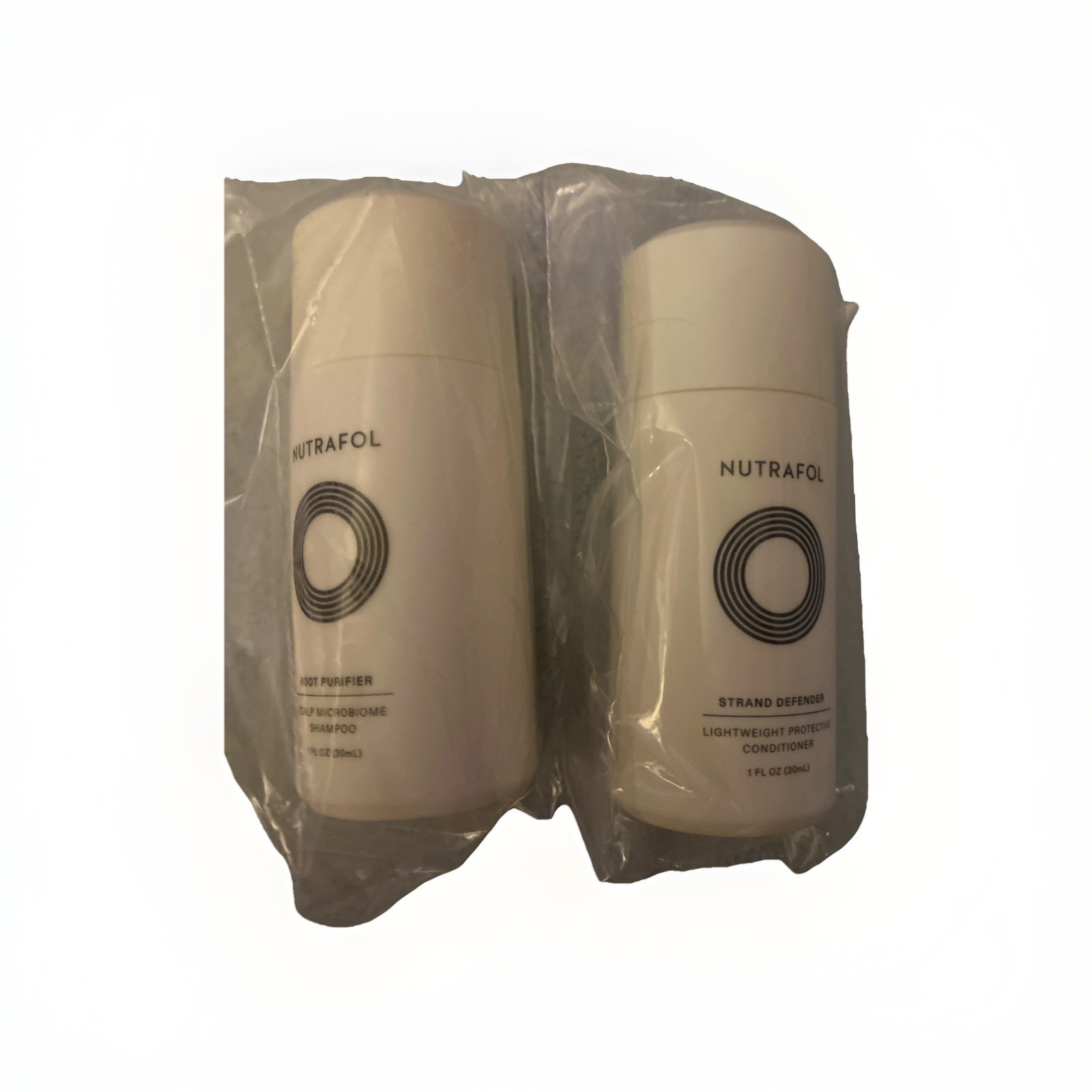 Nutrafol Root Purifier Shampoo & Strand Defender Conditioner ~ 1 Fl Oz/each