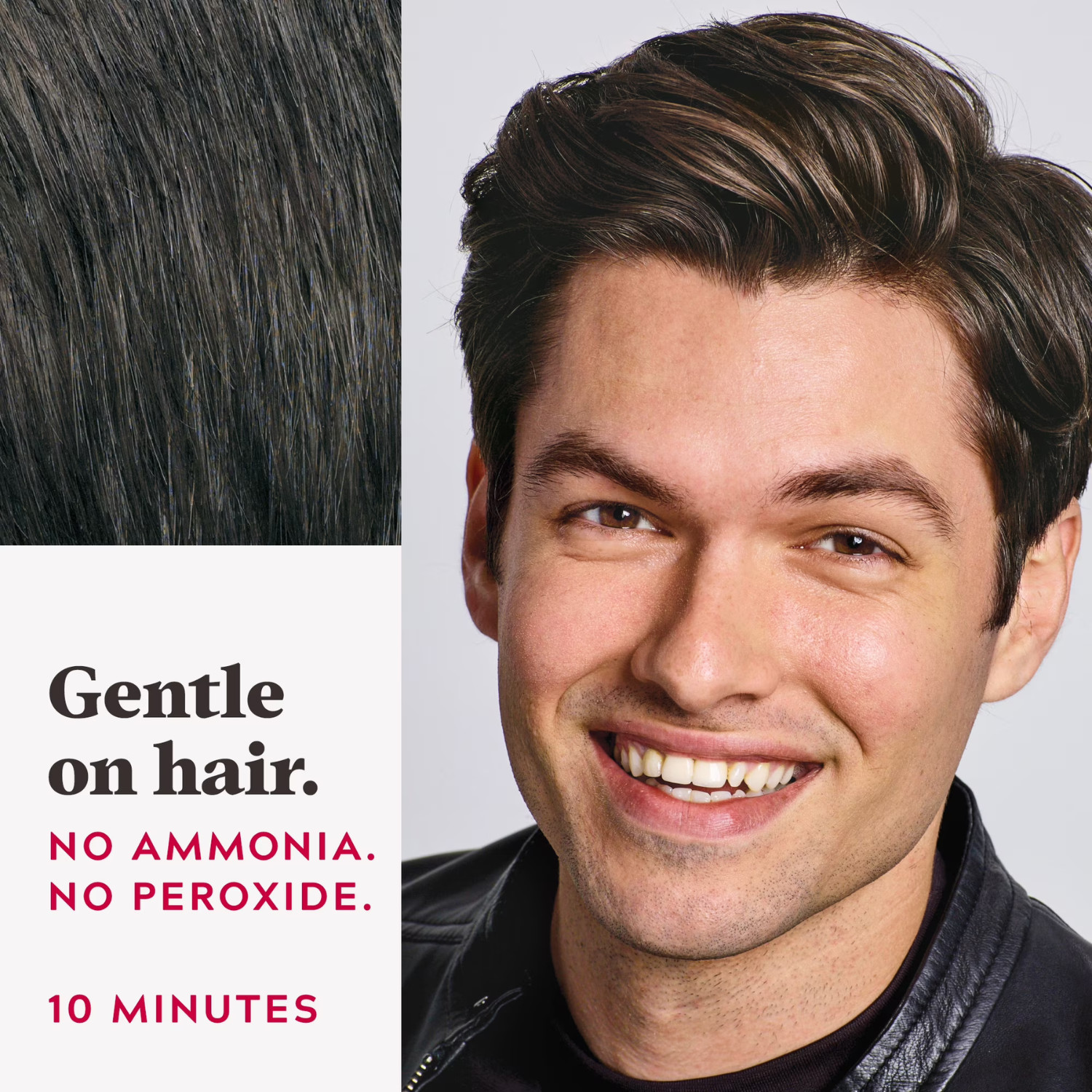 Just For Men Easy Comb-In Hair Color Dark Brown A-45 Gray Coverage, 3 Pack