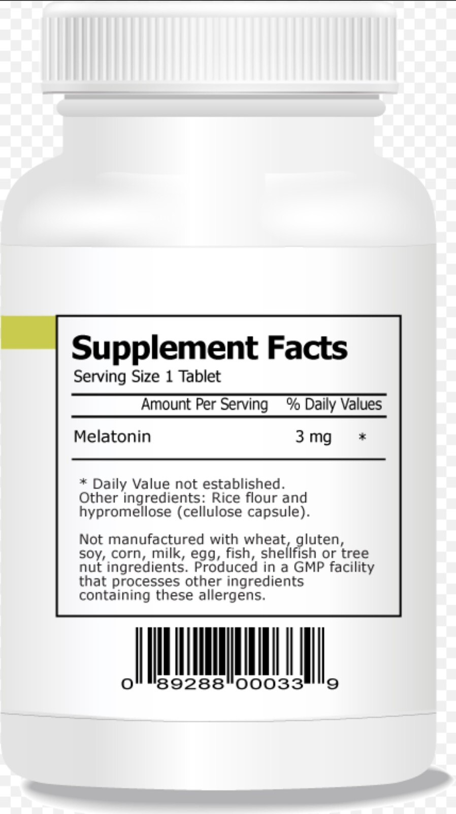 Melatonin 3mg, Helps Regulate Body’s Sleep, Helps You Fall Asleep Faster
