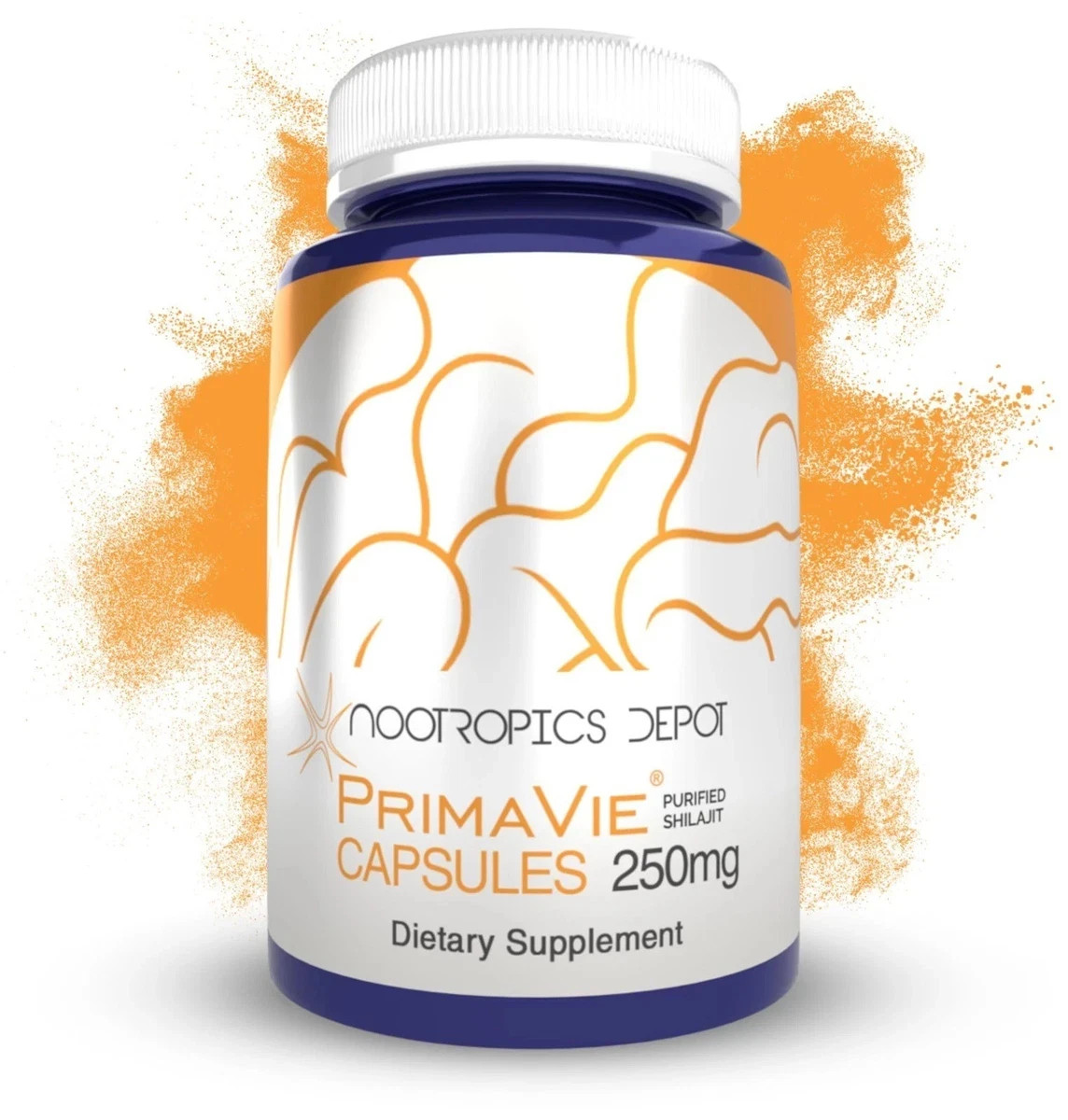 Nootropics Depot PrimaVie Shilasjit Capsules 250mg 90 Count – EXP 12/2028