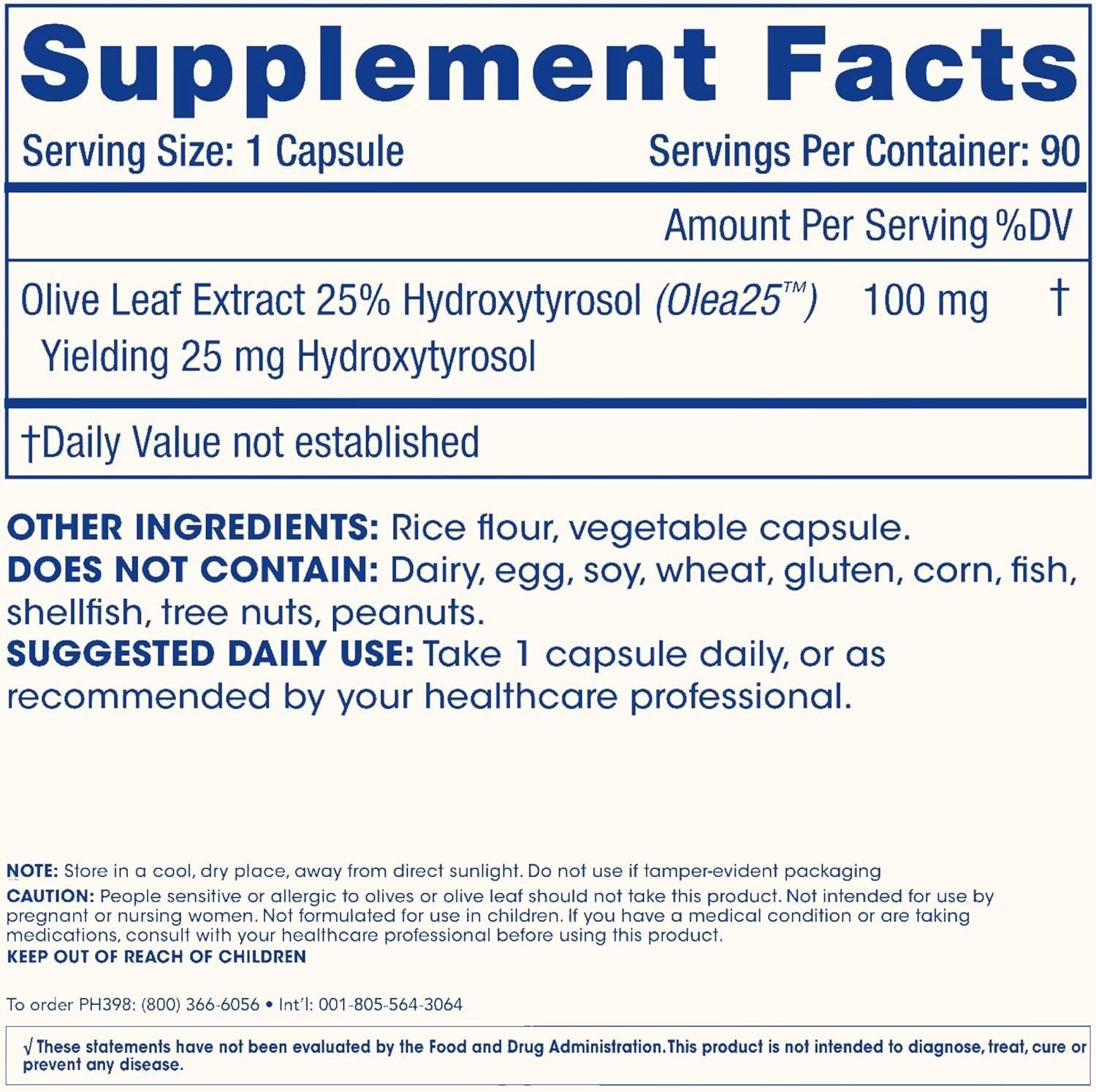 Hydroxytyrosol Extreme 2-Pack with Olea25 90 Vegetarian Capsules Organic Oliv…