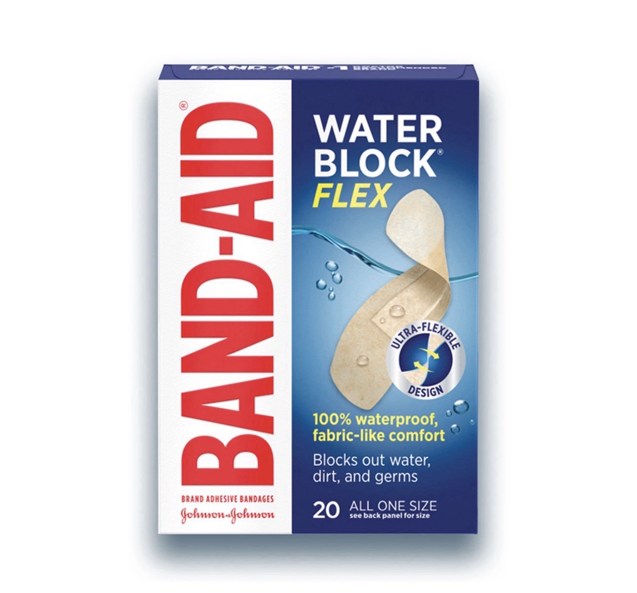 Band-aid Adhesive Bandages Flexible Fabric Assorted Travel Pack 198 Count