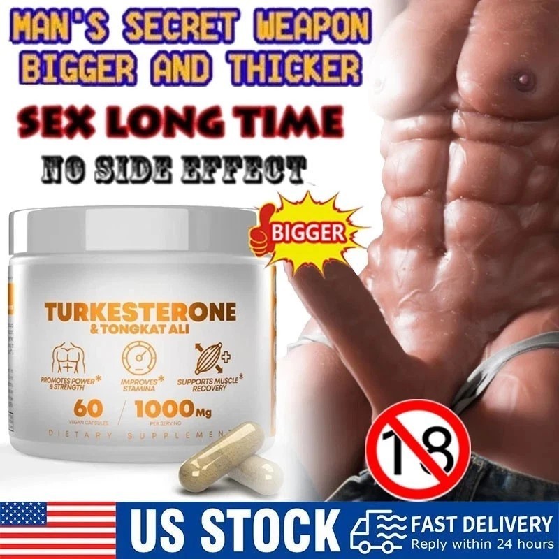 Turkesterone 1000 Mg Natural Capsules Supplement Muscle Growth & Recovery 60 Pcs