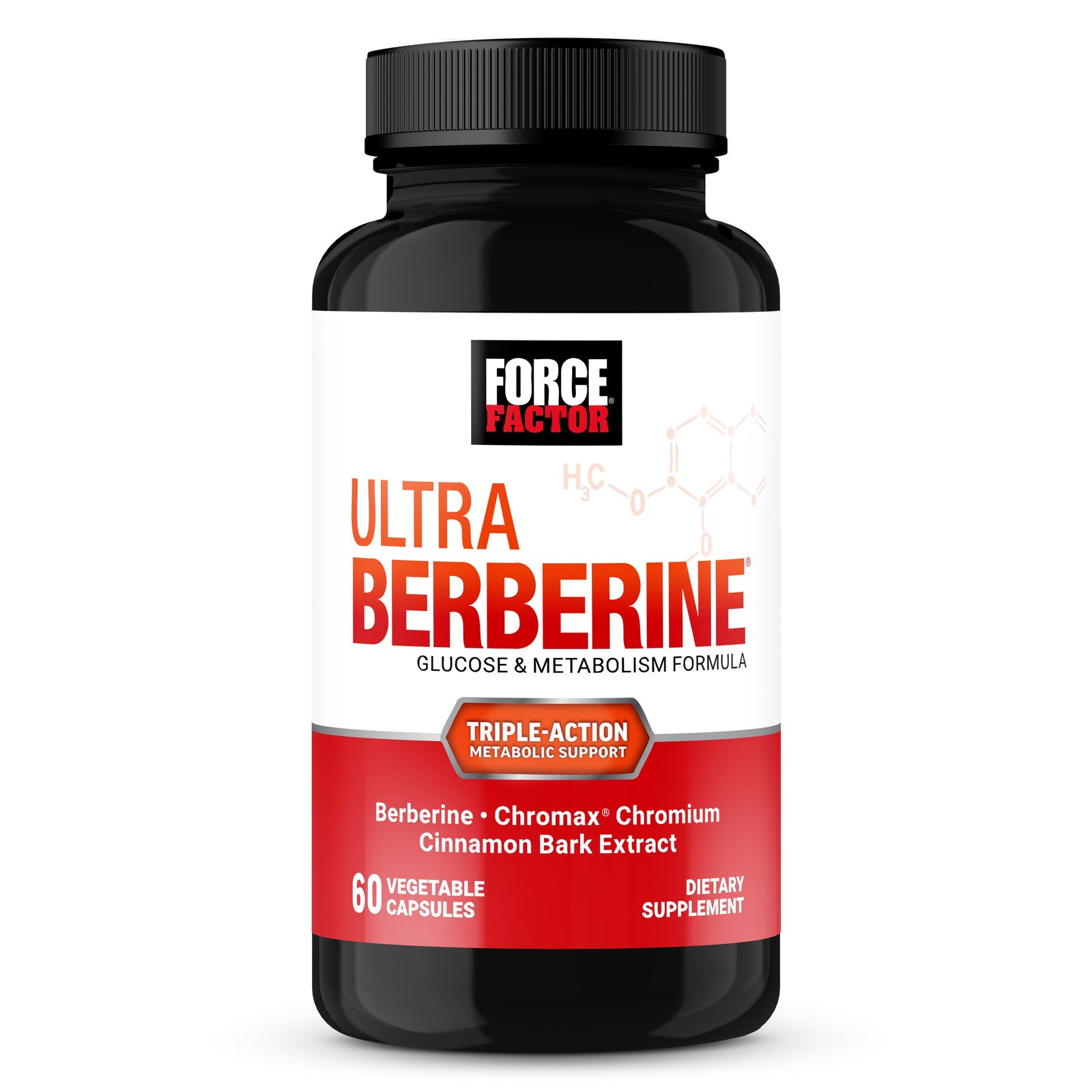 Ultra Berberine, 500Mg Berberine HCL, Cinnamon & Chromium for Metabolism Support