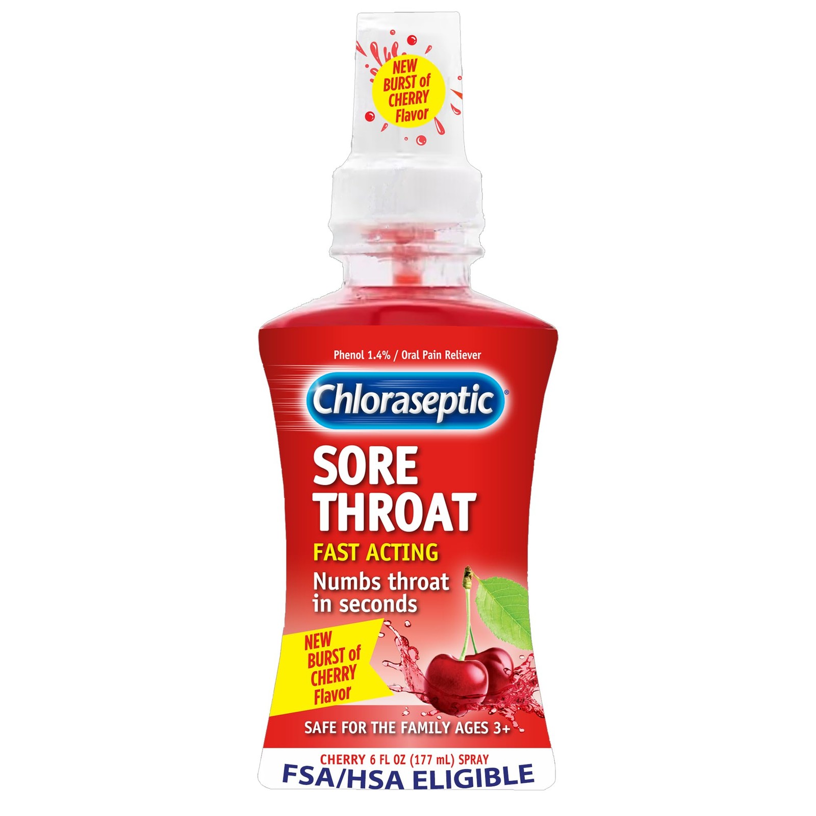 Chloraseptic Sore Throat Spray Cherry Flavor 6 fl oz