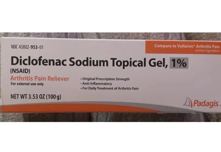 NIB Diclofenac Sodium Topical Gel 1% (NSAID) Arthritis Pain Relief Gel 3.53 oz