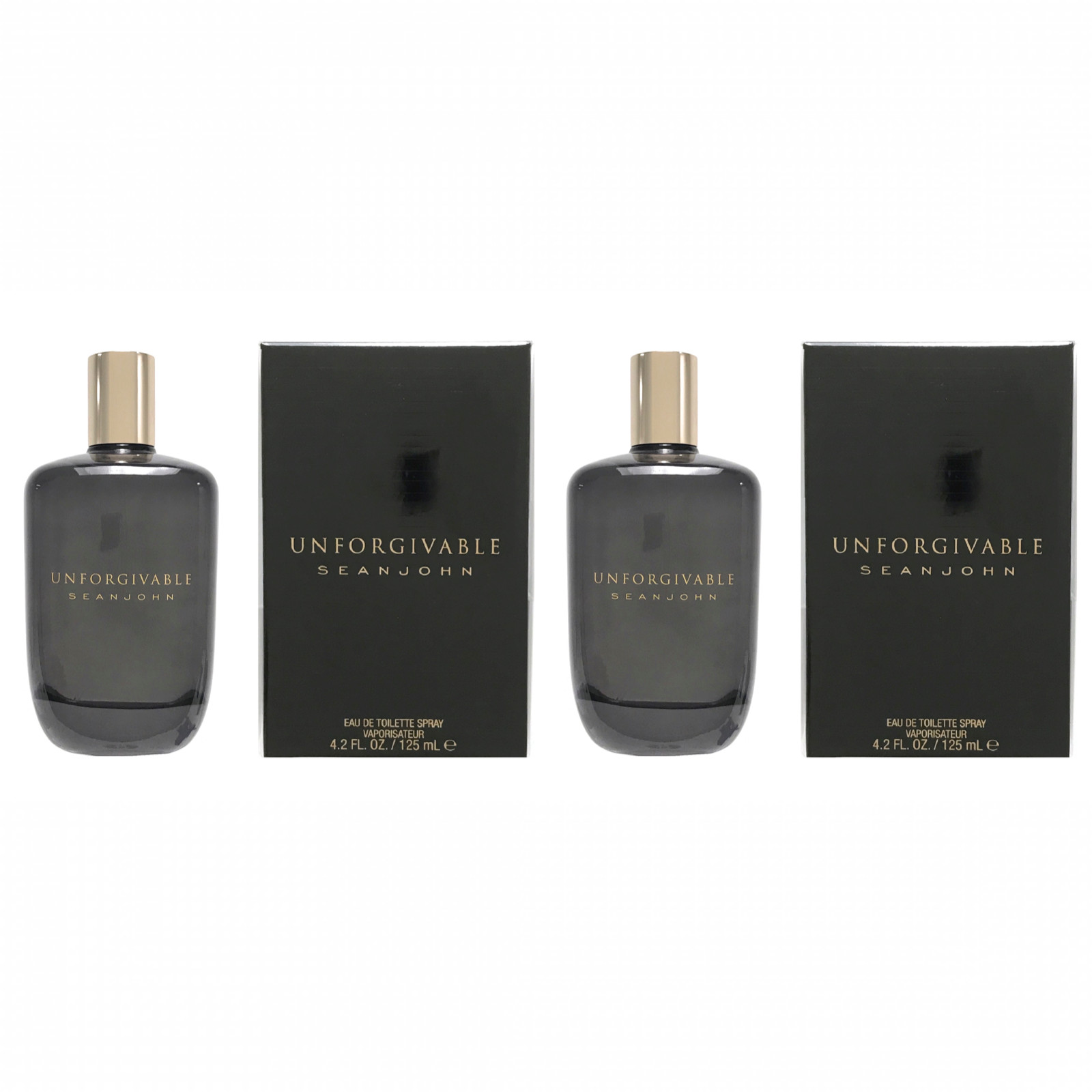Sean John Unforgivable for Men EDT Cologne 4.2 oz – Pack of 2