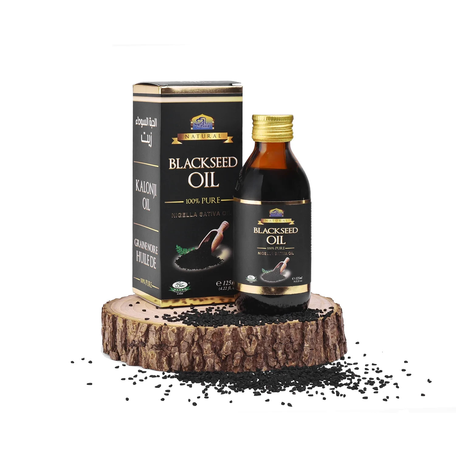 Al Khair 100% Pure Black Seed Oil (125ml) Cold Pressed Nigella Sativa – 2 Bottle