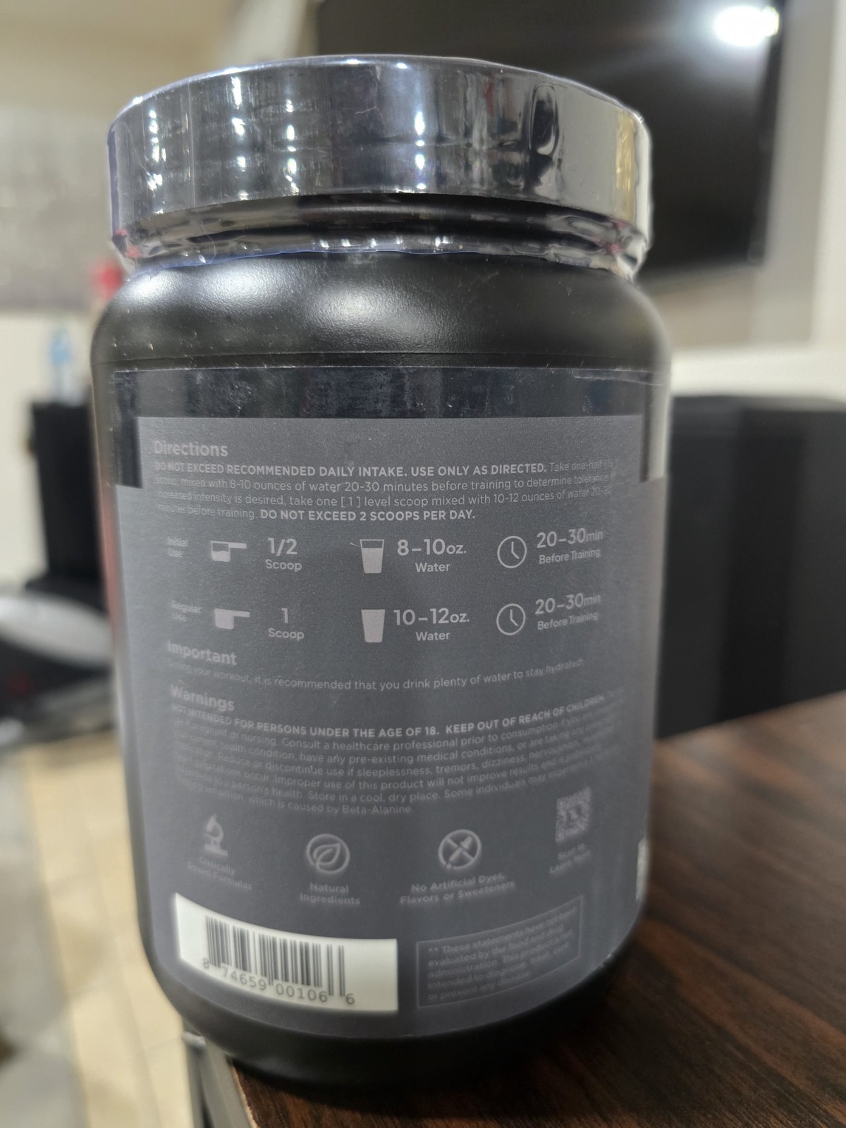 Transparent Labs Bulk Black Pre Workout Sugar Free Preworkout Black Cherry..