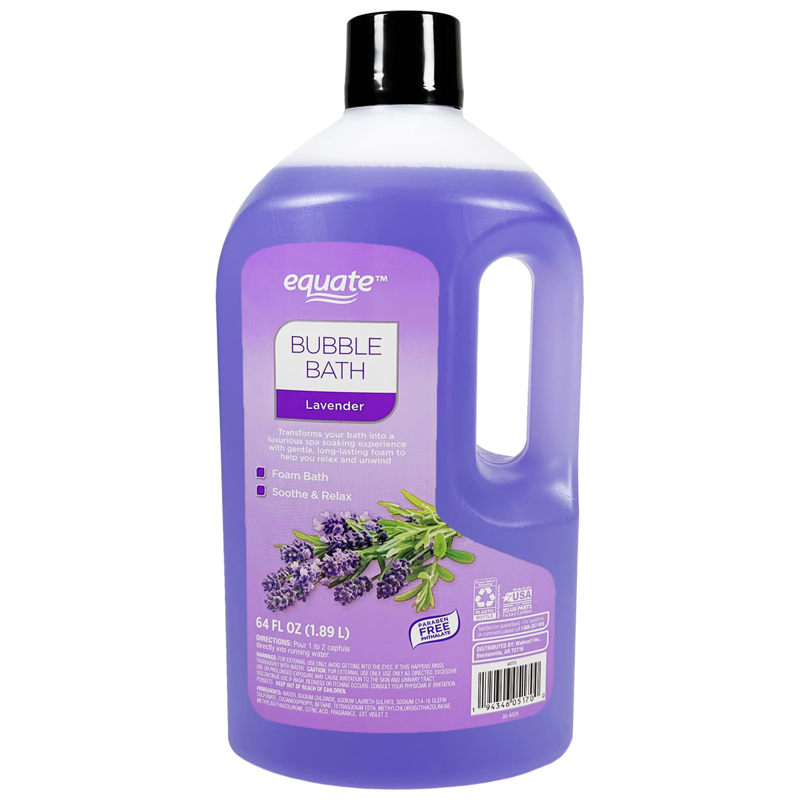 10 Pack Bubble Bath, for Adult, Senior and Teens, Lavender, 64 Fl Oz