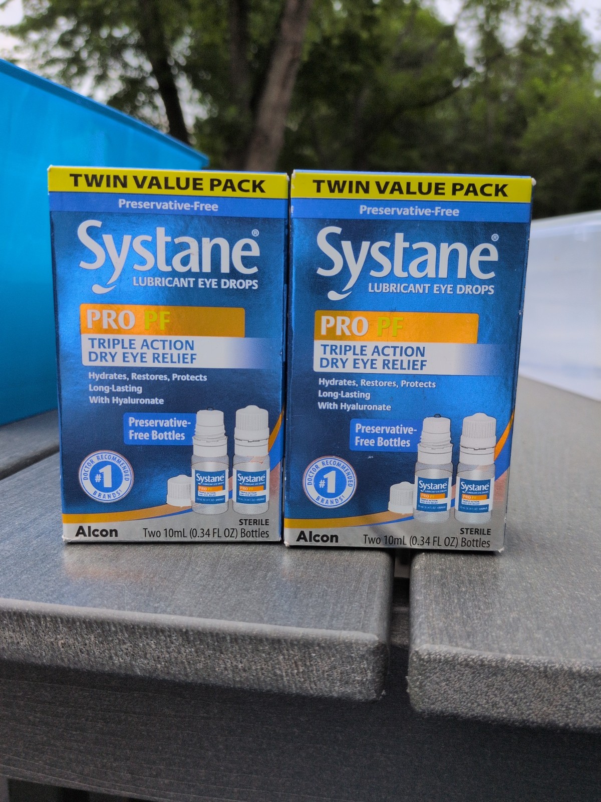 EXP 02/2027! 2 Box TWIN PACK SYSTANE PRO PF Preserv-Free Triple Dry Eye Relief