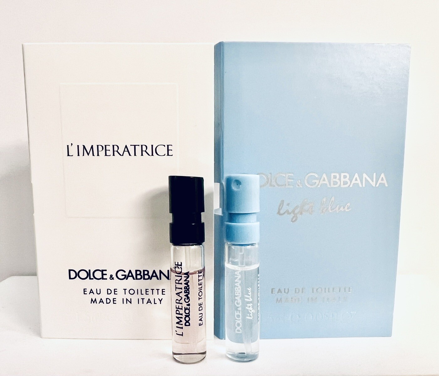 Dolce & Gabbana Light Blue EDT Sample & L’Imperatrice EDT Perfume Samples Set