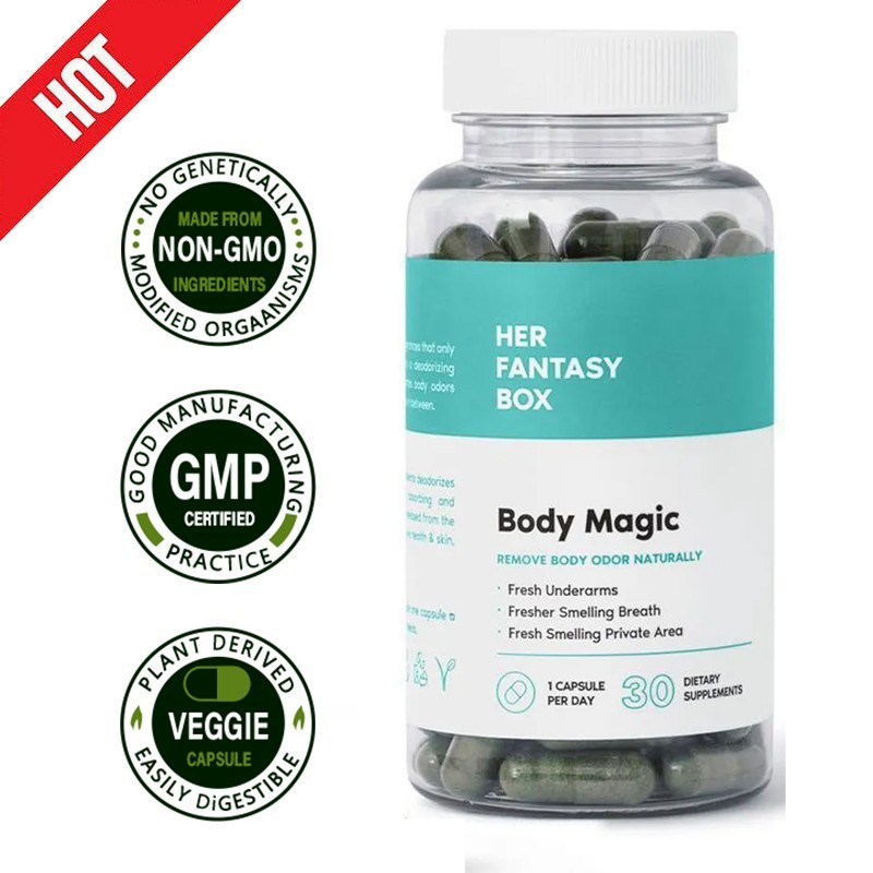 Her Fantasy Box Body Magic Chlorophyll 30 Capsules – Removes body odor