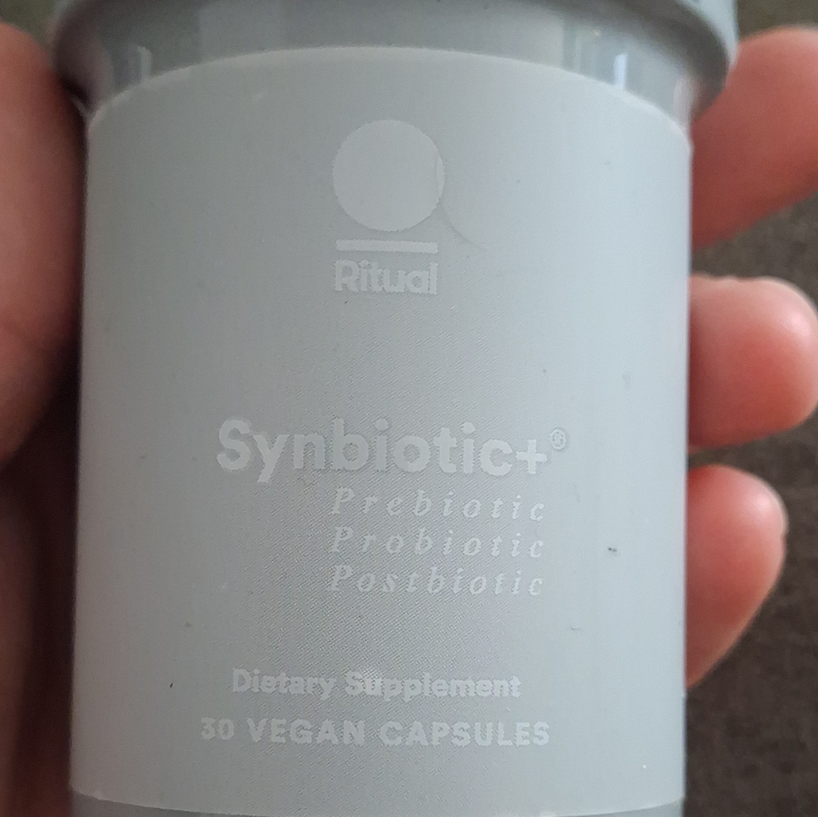 Ritual Synbiotic+ Prebiotic/Probiotic Capsules Digestive Support 30 Vegan