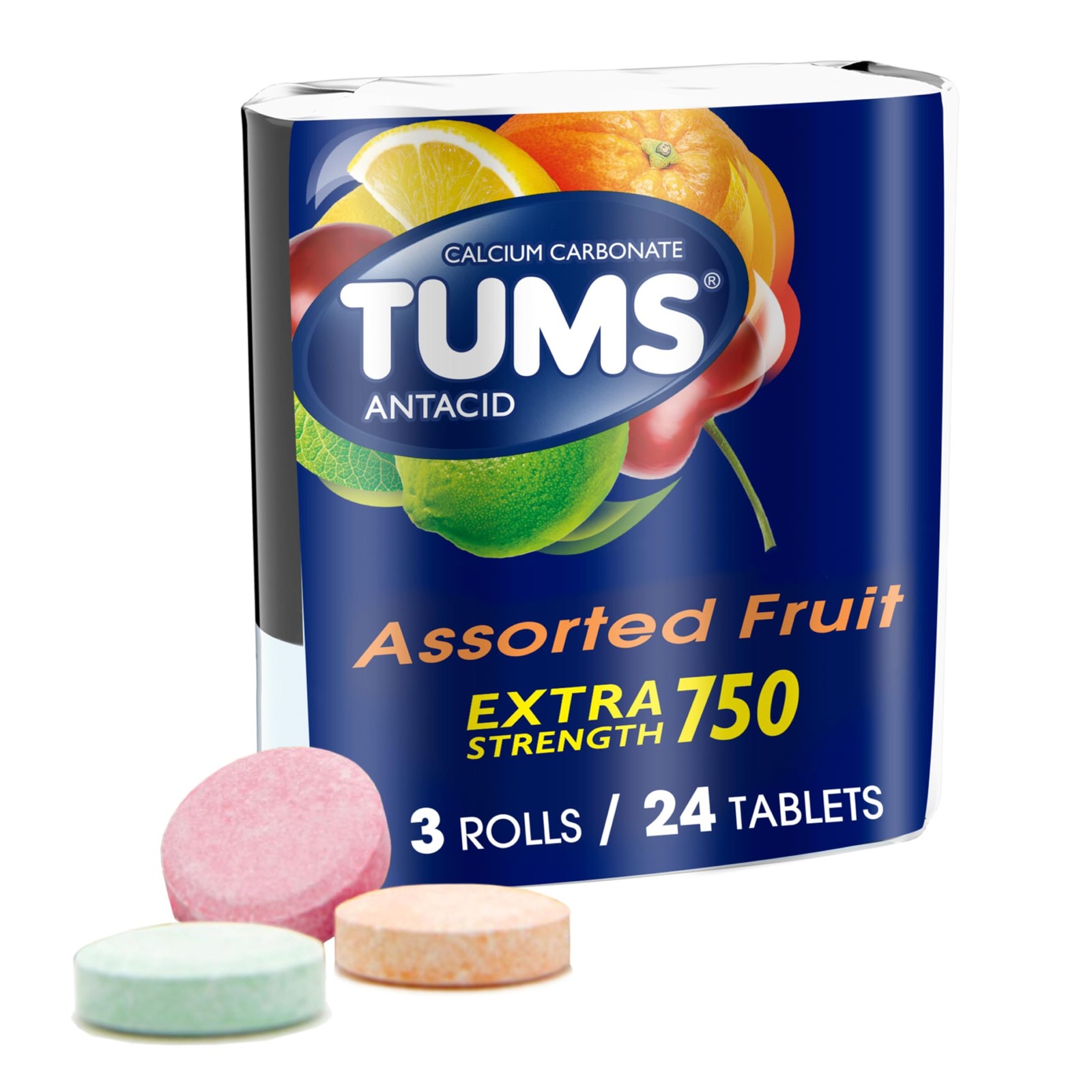 TUMS Tablets, 8 Count Pack of 3
