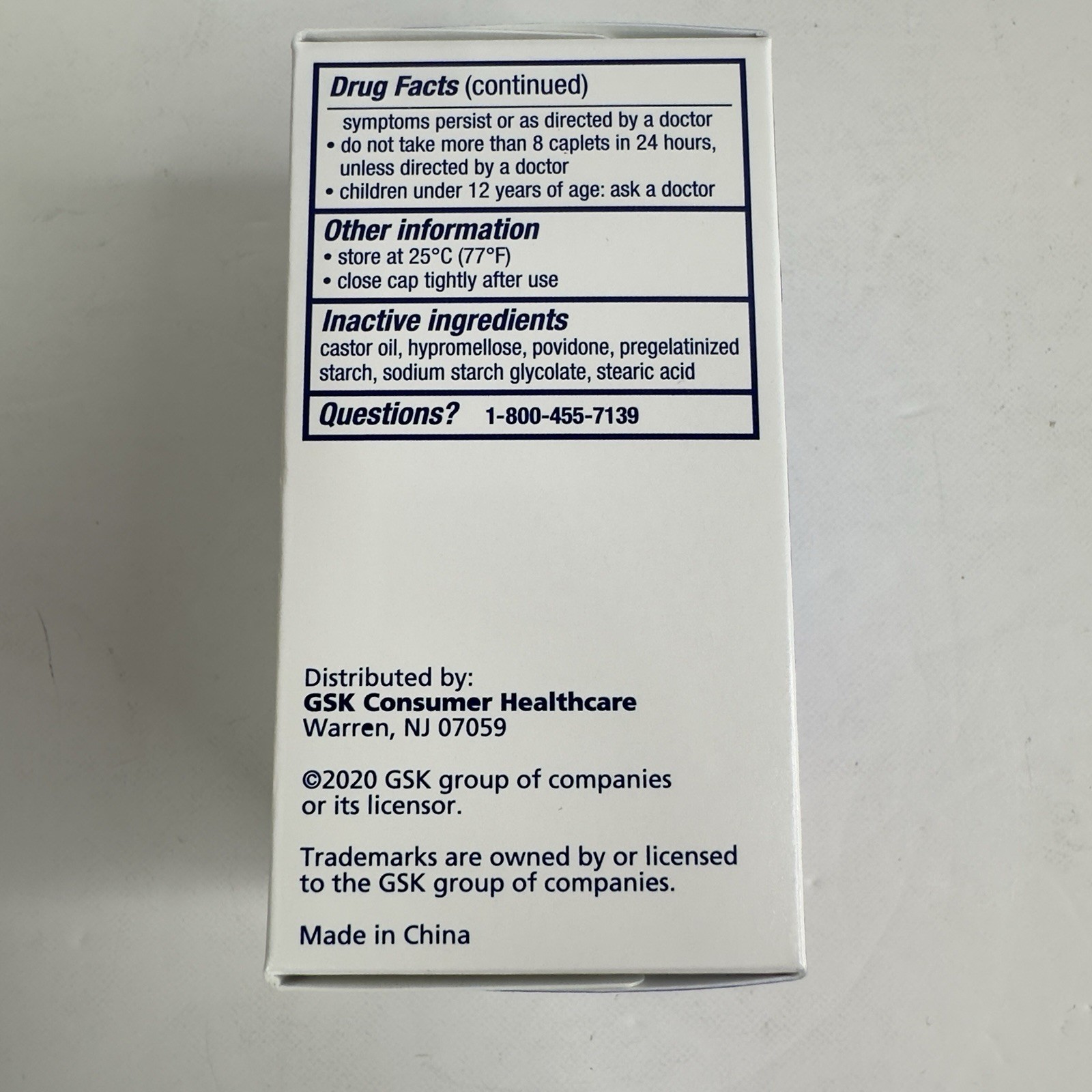 Panadol Extra Strength 500mg Acetaminophen 50 Caplets BB 03/ 2027 (Pack of 2)