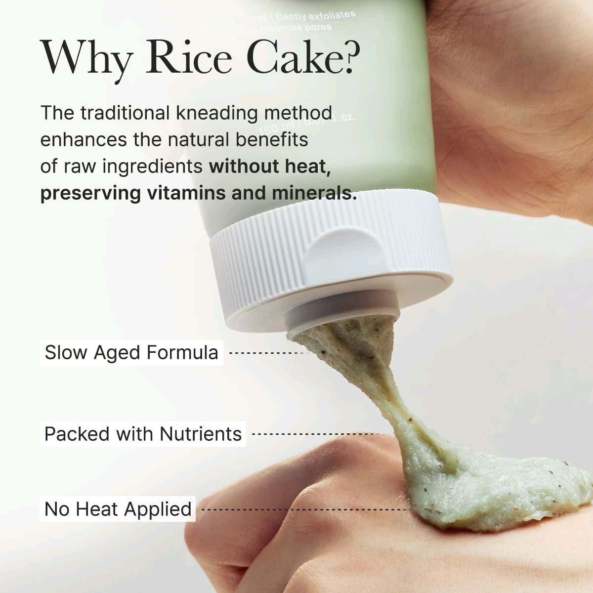 ARENCIA Rice Cake Cleanser, Green Tea + LHA Deep Pore Cleansing Face Wash,…