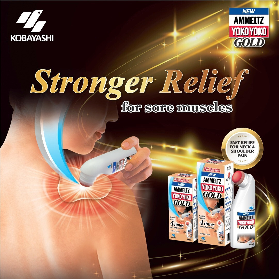AMMELTZ Yoko Yoko Gold Topical Liquid 80ml – 4X Pain Relief Ingredient