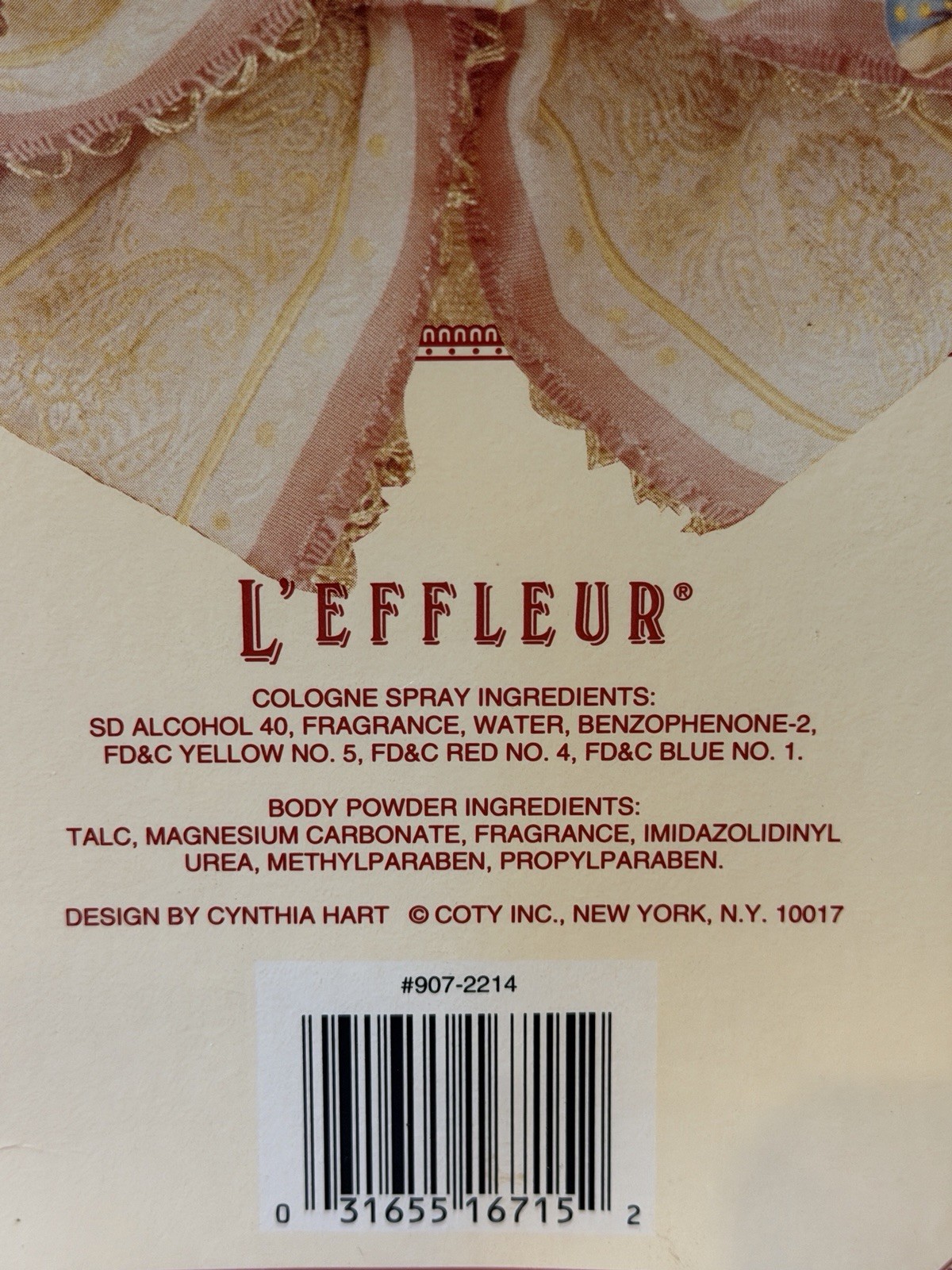 Vintage ~ L’EFFLEUR BY COTY COLOGNE SPRAY .75 oz & POWDER 3.7 oz ~ HARD TO FIND