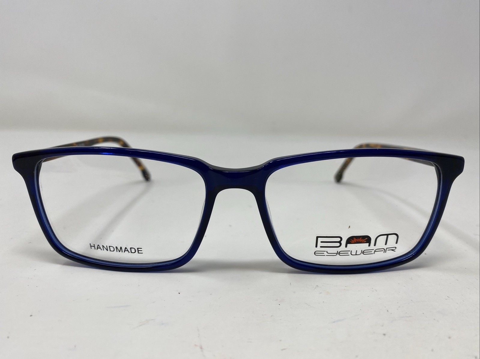 BAM Eyewear BAM 516 BLUE/DEMI 60-19-150 Plastic Full Rim Eyeglasses Frame VE30