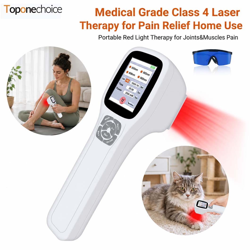 FourWave Cold Laser Therapy Device 650nm 808nm 905nm 980nm Pain Relief Human Use