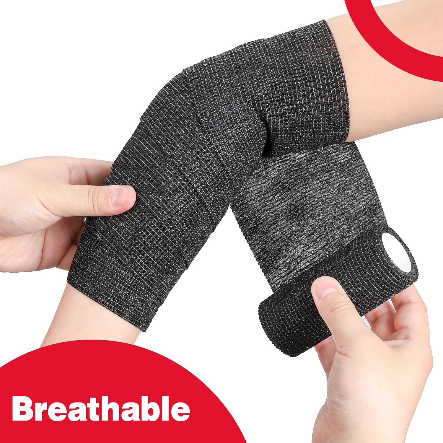9 Pack Self Adhesive Bandage Wrap, 4″ X 5 Yards Elastic Cohesive Bandage Wrap