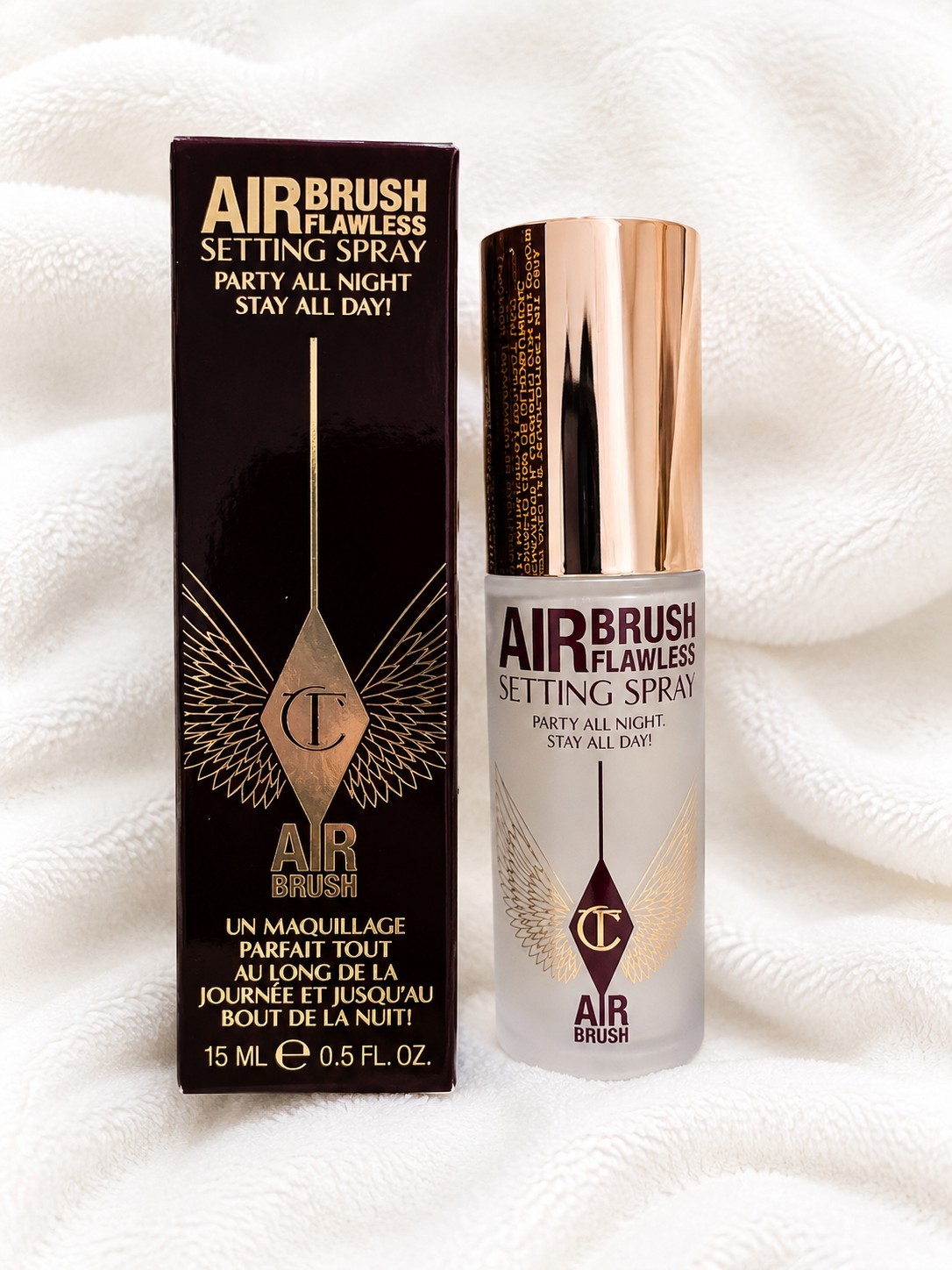 Charlotte Tilbury Airbrush Flawless Setting Spray .5 oz/15ml Mini Size NIB