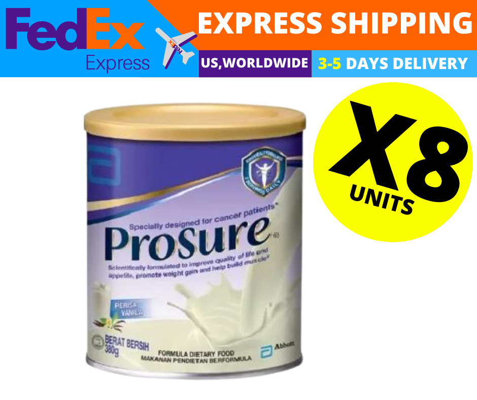 Abbott Pro Sure Milk High Protein, Prebiotic & EPA 380g X8