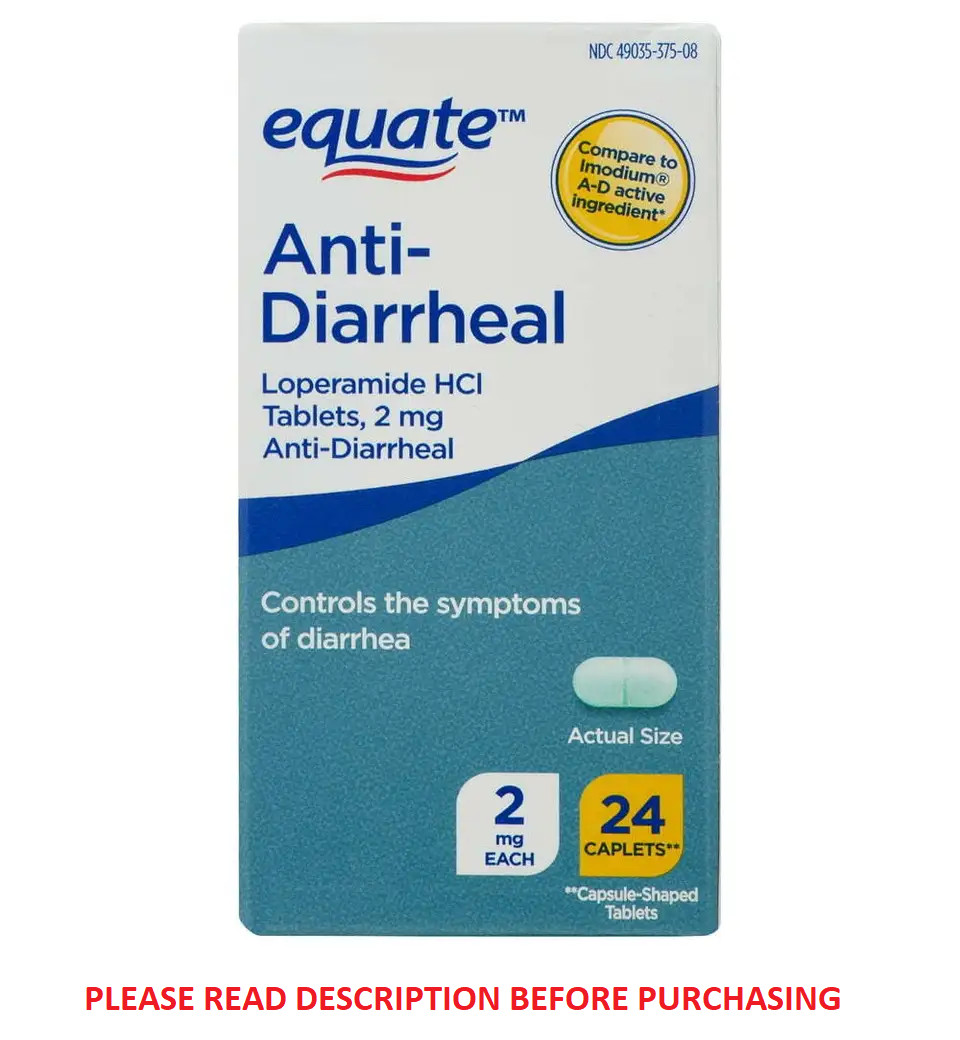 Equate Anti-Diarrheal HCI 2mg 24 Count