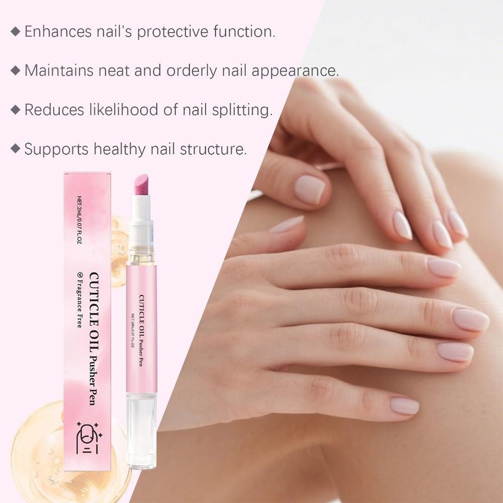 Nail Care Pen , Cuticle Oil Pusher Pen Remover for Dry & Damaged Nails 2ml*1pcs
