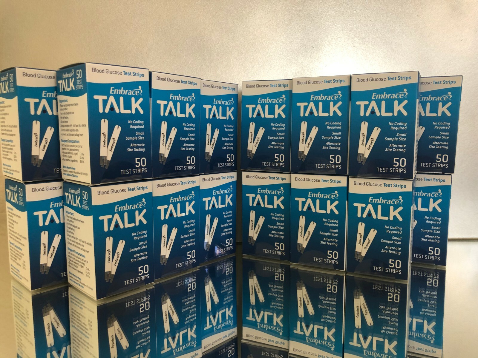 Embrace TALK Blood Glucose 1200 Test Strips Exp 09/2024 Free shipping 7% OFF