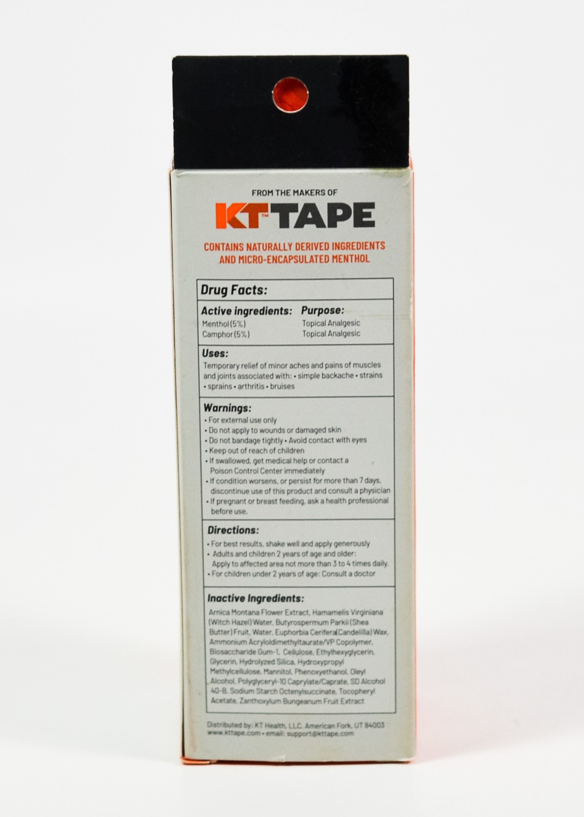 KT Health Pain Relief ROLL ON GEL 3 Menthol Camphor ktTape muscle joint 08/2026