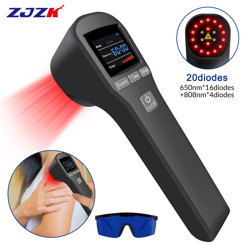 880mW Pain Relief Cold Laser Therapy Device LLLT Red Light Treatment 650nm+808nm